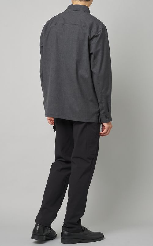 ウールツイルボックスシャツ