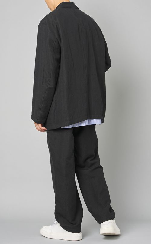 ウールリネンカバーオールジャケット