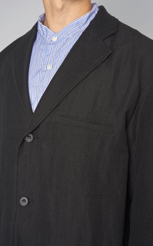 ウールリネンカバーオールジャケット