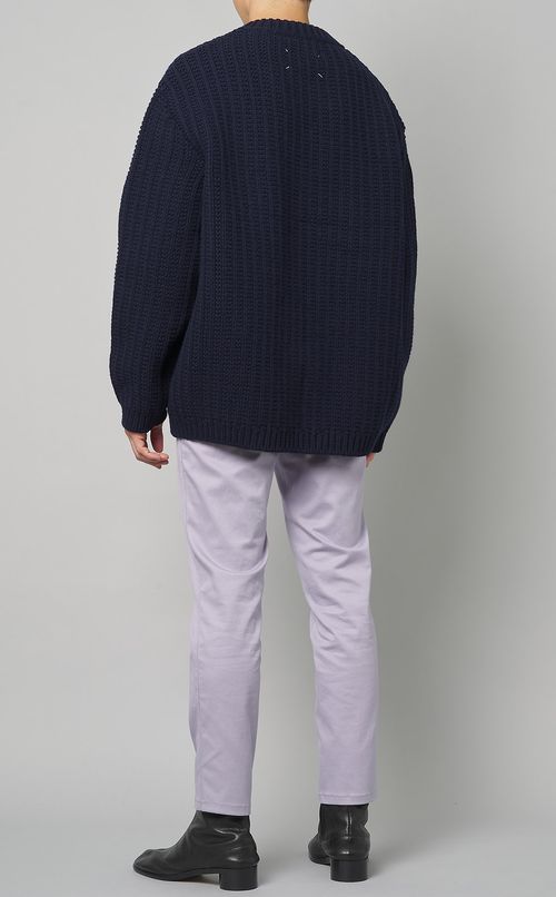 リブジップアップニットジャケット