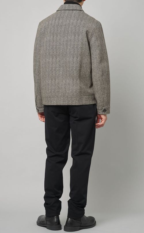 ウールヘリンボンワークジャケット