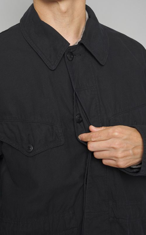 バックサテンミリタリージャケット