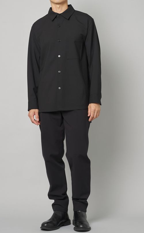 ウールツイルボックスシャツ