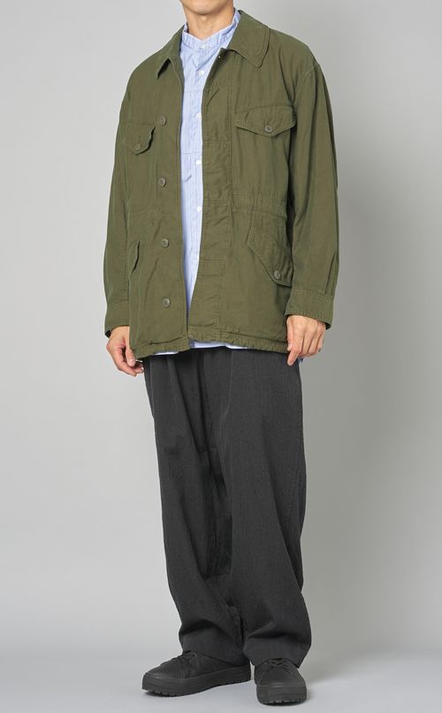 バックサテンミリタリージャケット