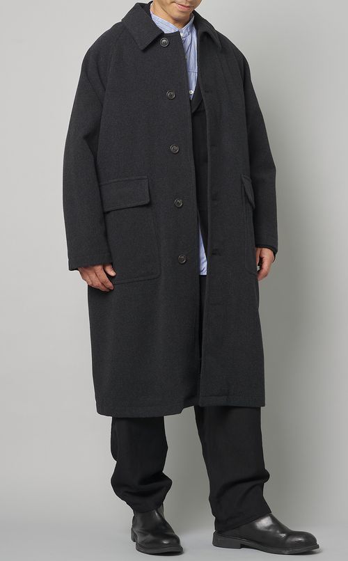 メルトンステンカラーコート