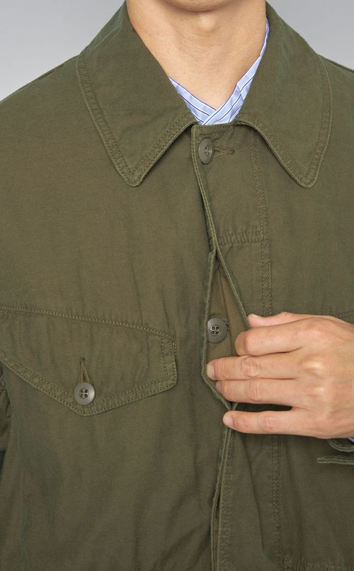 バックサテンミリタリージャケット