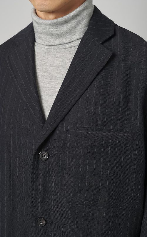 ウールリネンカバーオールジャケット