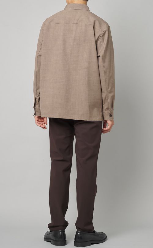 ウールツイルボックスシャツ