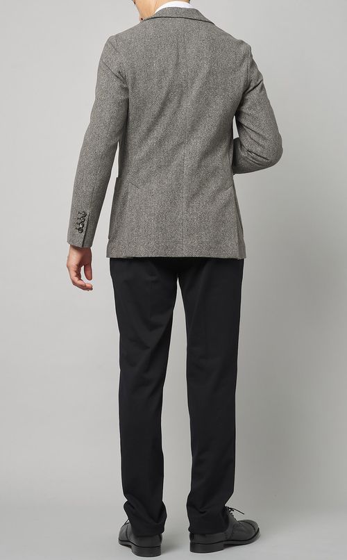 ツイードプリントシングルジャケット