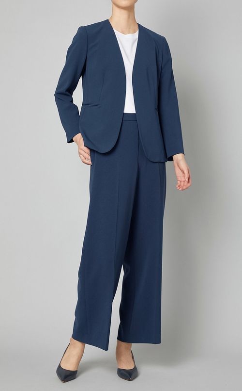 ウエストフィットノーカラージャケット