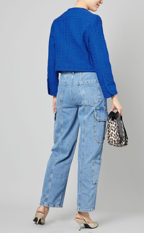 ツイードクロップドジャケット