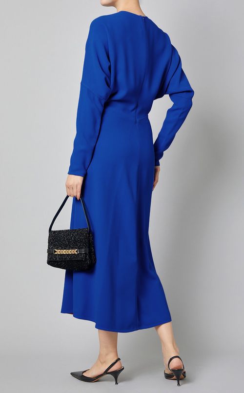 ドルマンスリーブミディワンピース