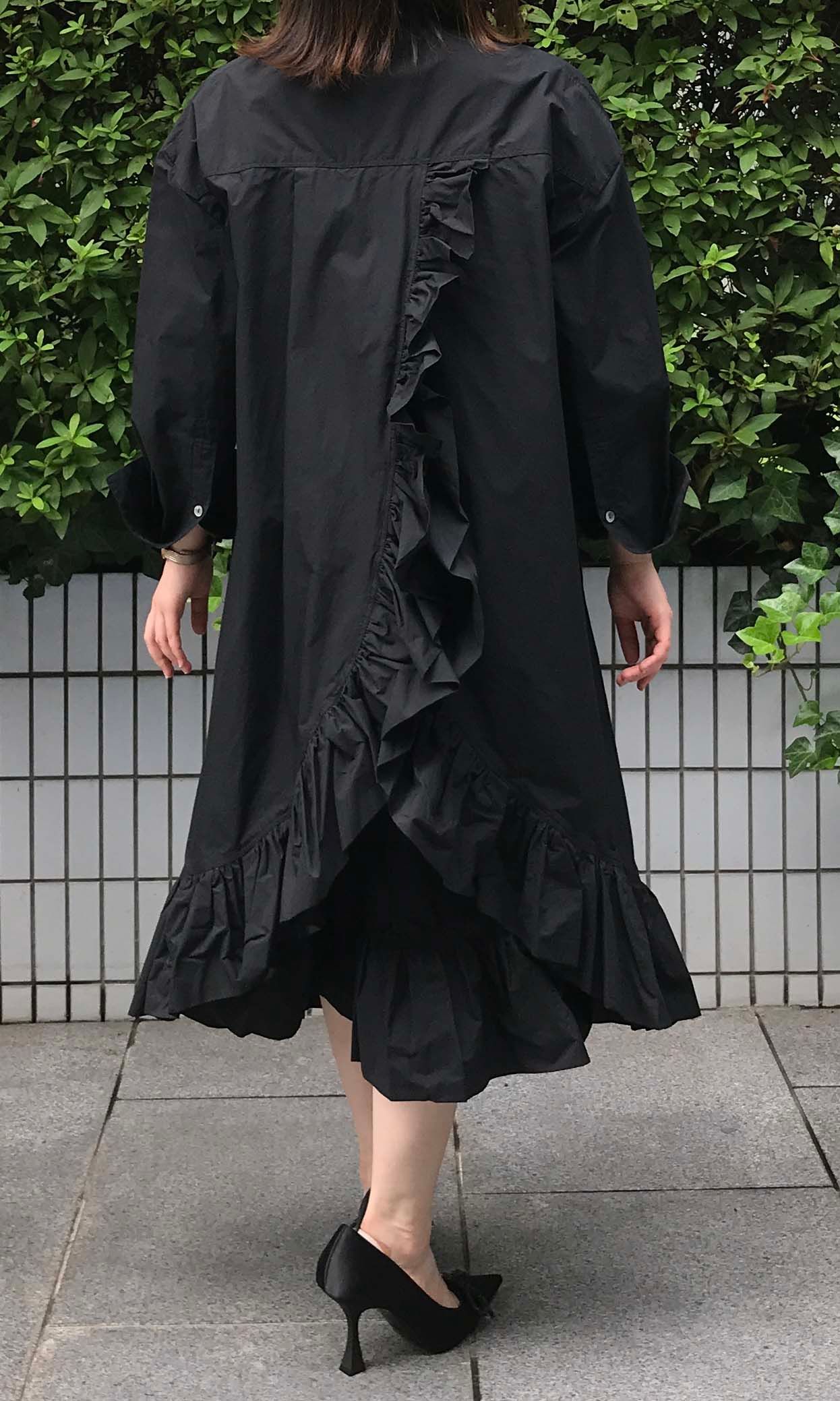 styling/ スタイリング　バックラッフルシャツドレス styling/ - 新品☆styling/ バックラッフルシャツドレス