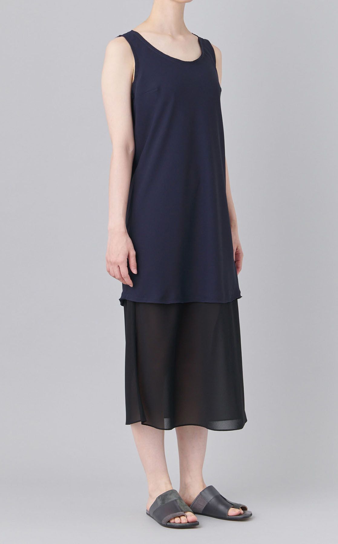 MM6 Maison Margiela｜レイヤードノースリーブワンピース