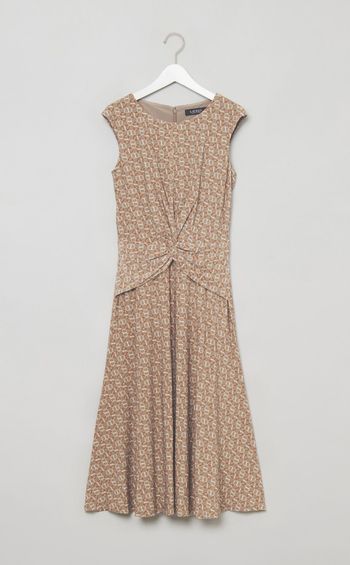 プリントジャージードレス