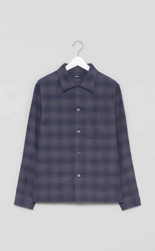 テクスチャーチェックシャツ