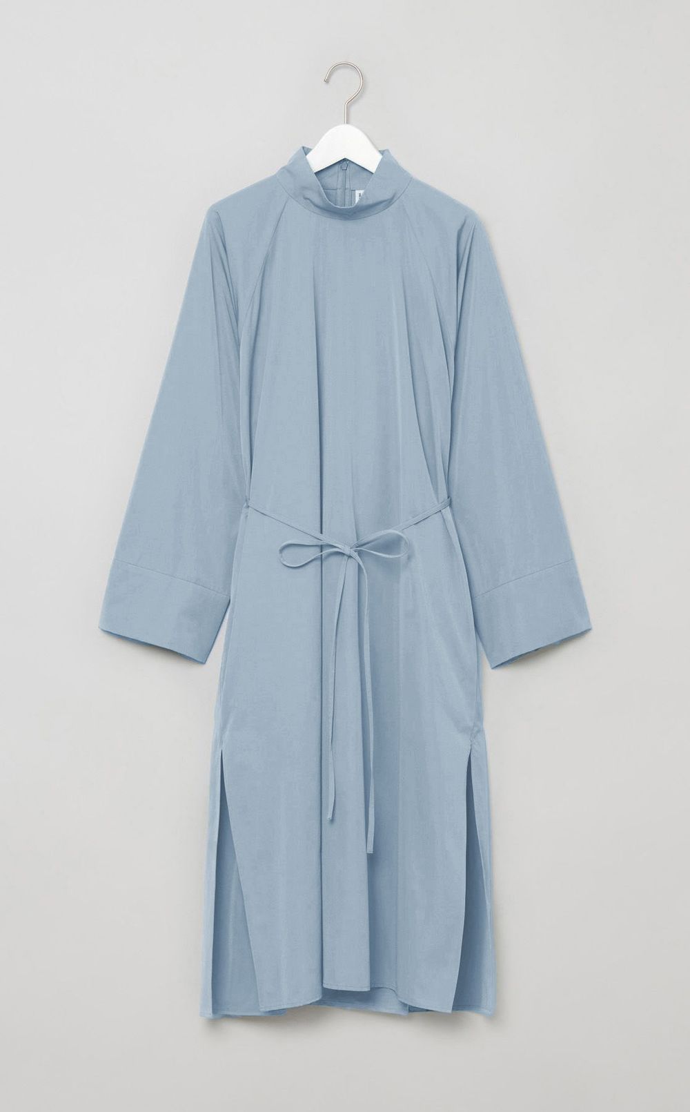 タフタスタンドカラー ワンピース