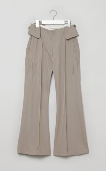 トレンチディテールハイウエストパンツ