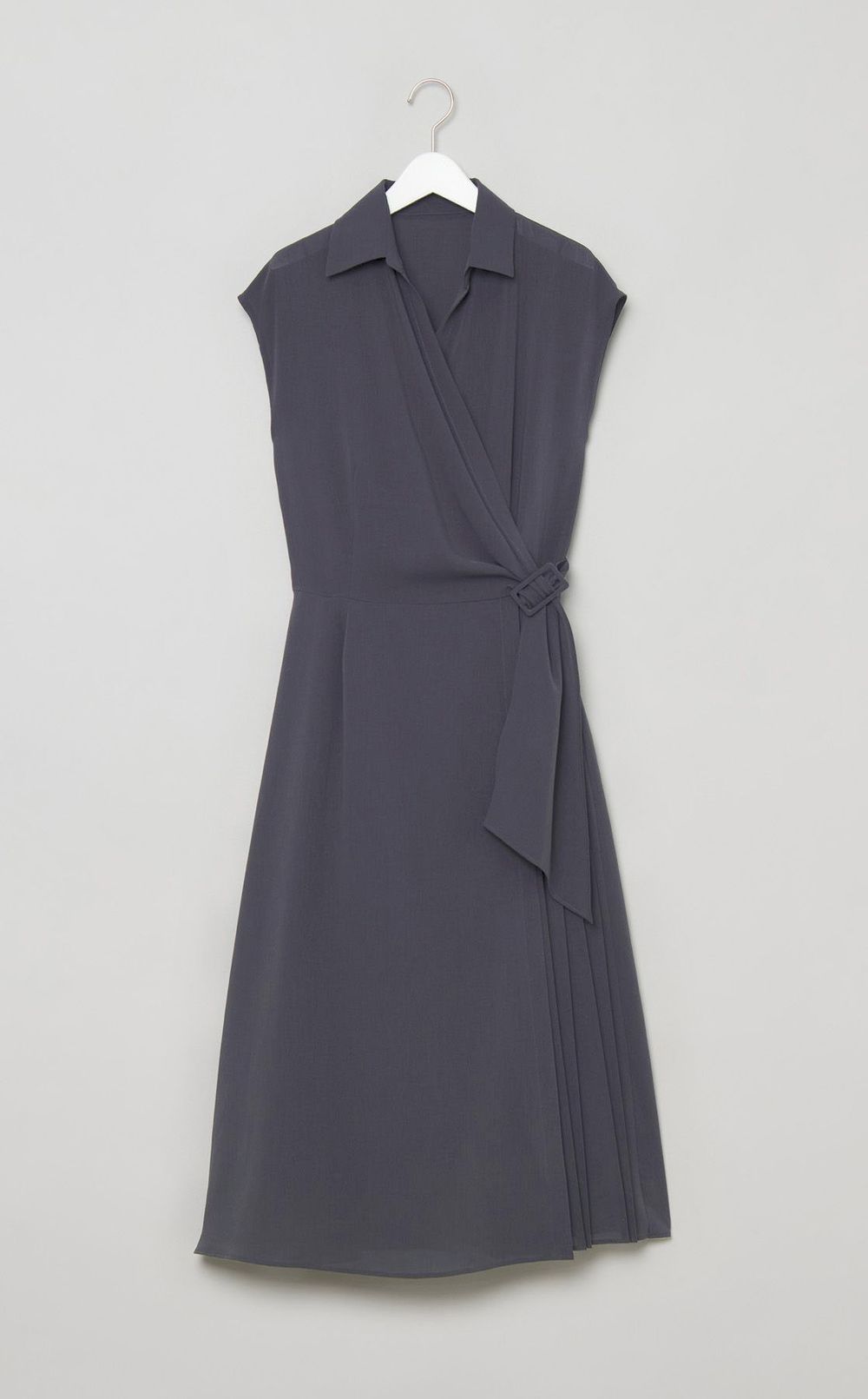 アシンメトリープリーツワンピース