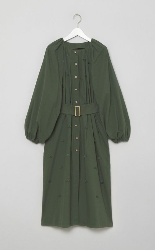 幾何学モチーフワンピース