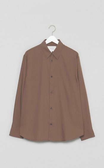 ピンストライプオーバーサイズドシャツ