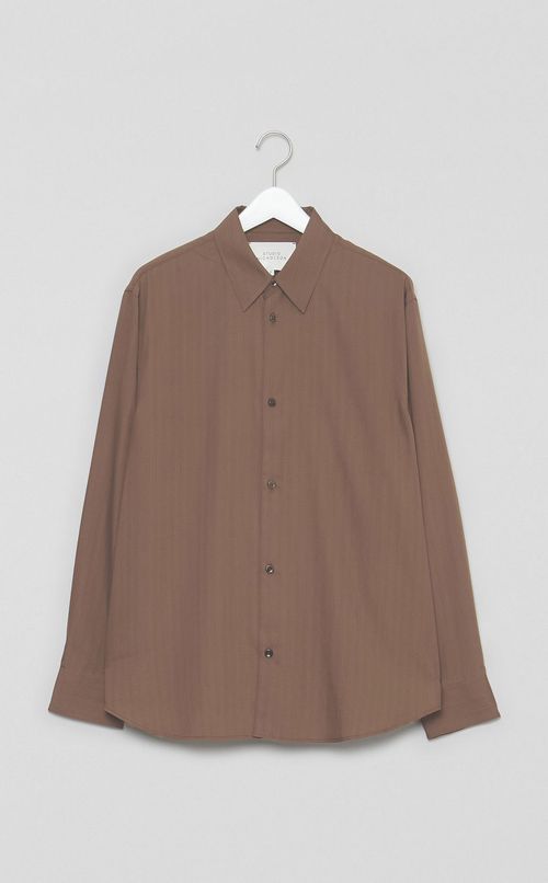 ピンストライプオーバーサイズドシャツ