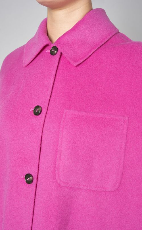 ウールフラップポケットショートコート