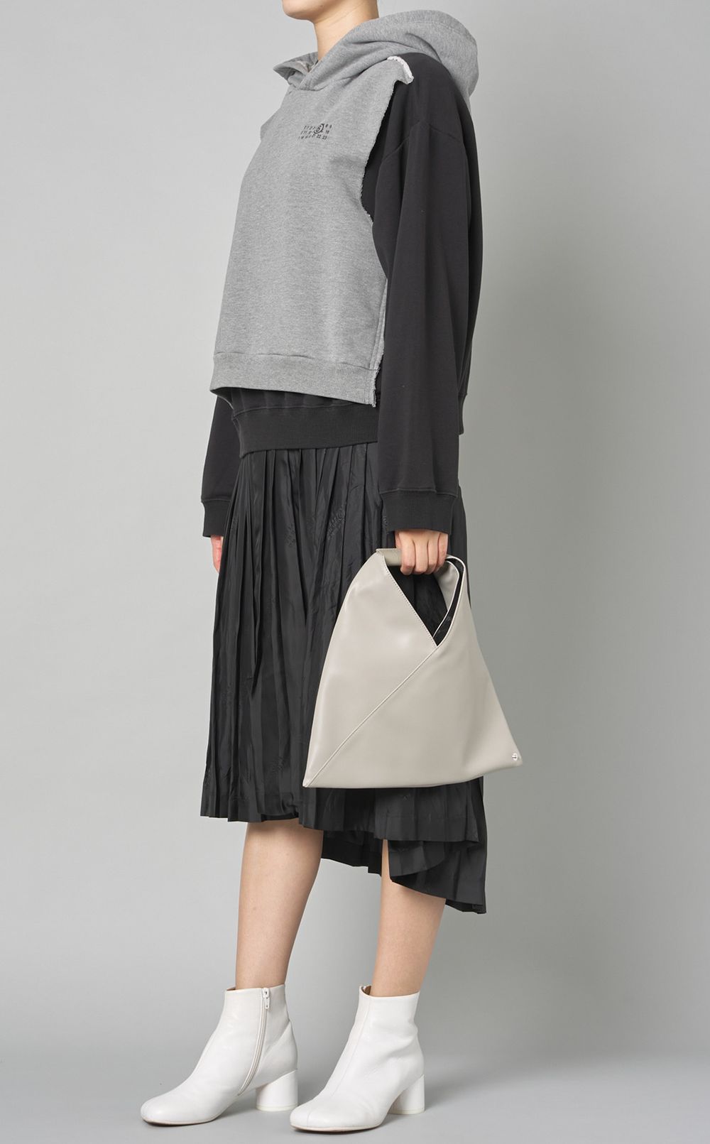 【Maison Margiela】コットン スウェット フーディー MM6 Maison Margiela|切替コットンスウェットフーディー