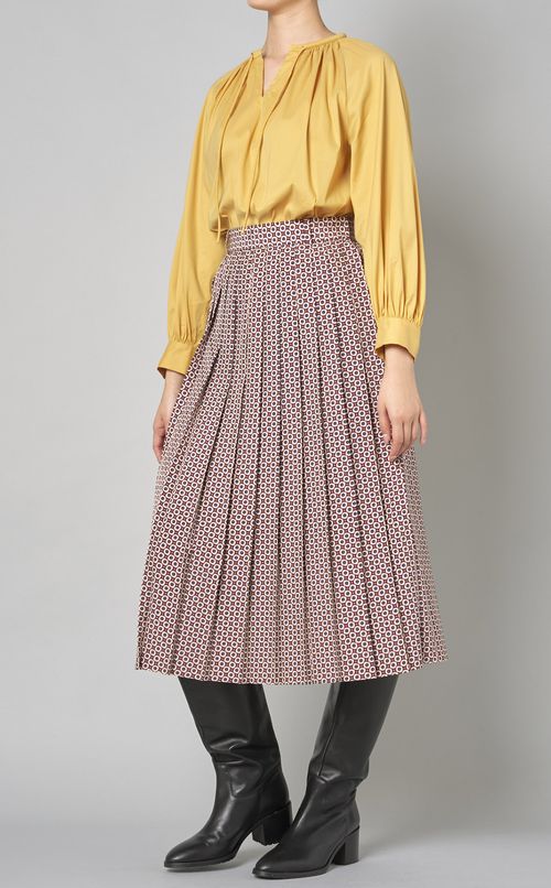 コモンフラワープリーツスカート