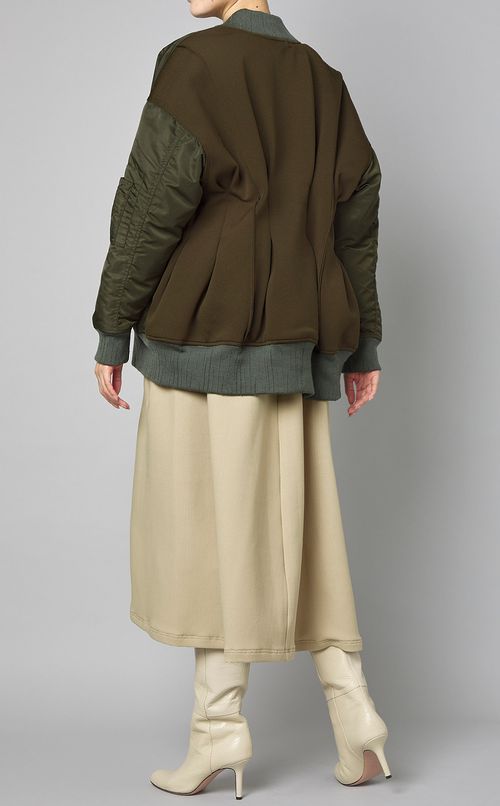 プリーツバックMA-1ブルゾン