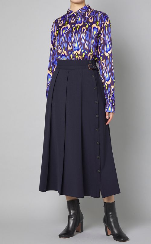 ハートイカッ卜プリントシャツ