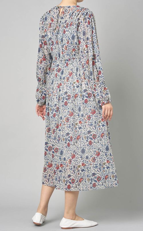 プリントランダムシャーリングワンピース