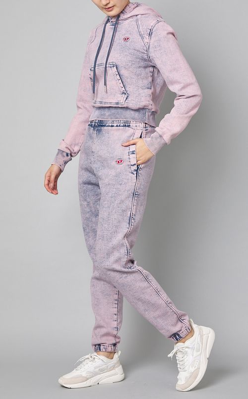 コットンスウェットショート丈フーディー