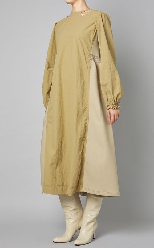 コンビネーションフレアワンピース