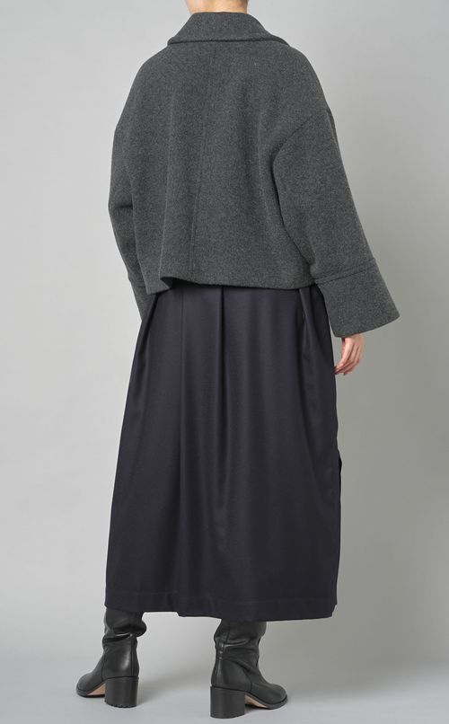 ラムウールショートピーコート