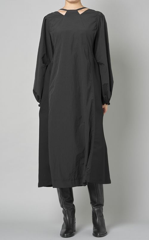 コンビネーションフレアワンピース