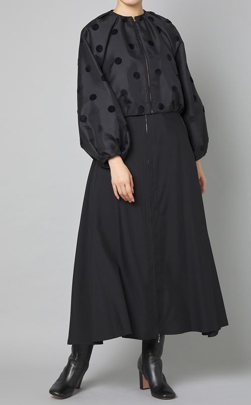 モールドットジップブルゾン