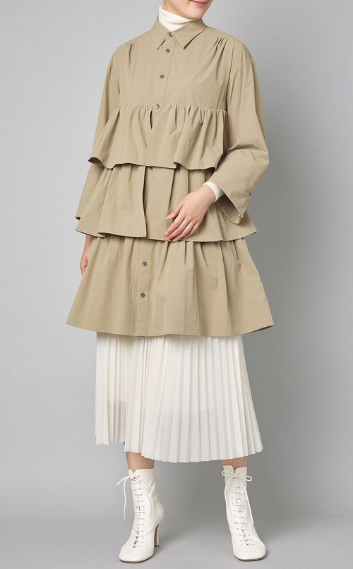 ラッフルボリュームワンピース