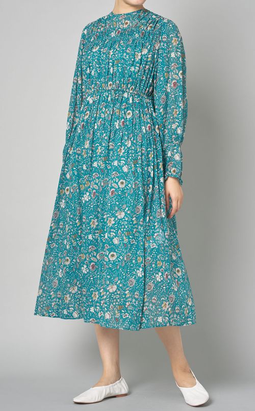 プリントランダムシャーリングワンピース