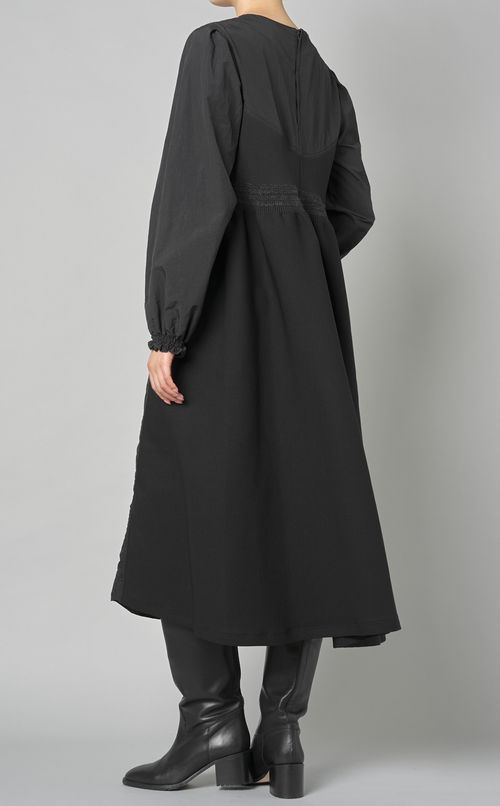 コンビネーションフレアワンピース