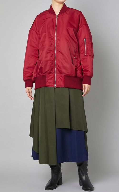 アシンメトリーレイヤードパンツ