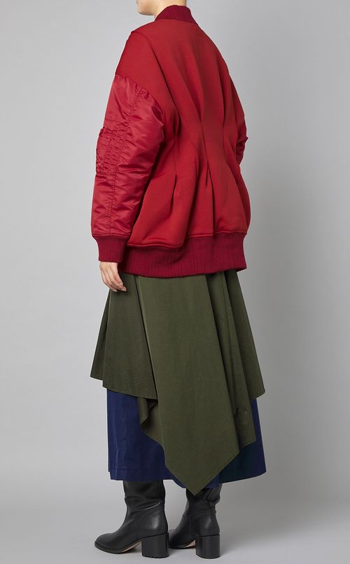 プリーツバックMA-1ブルゾン