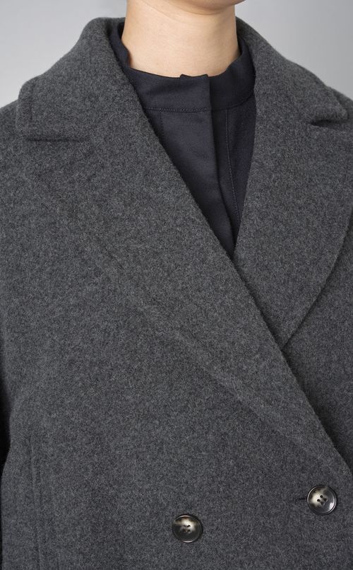 ラムウールショートピーコート