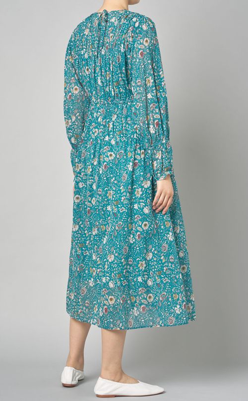 プリントランダムシャーリングワンピース