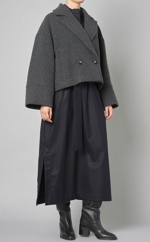 ラムウールショートピーコート