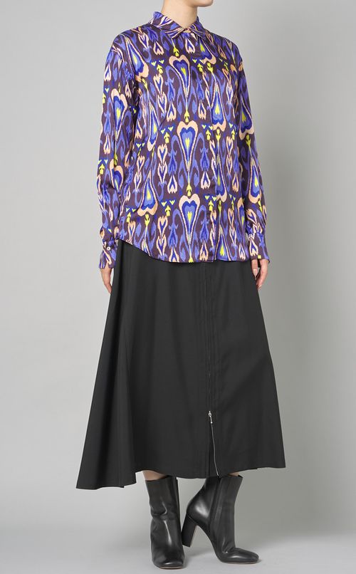 ハートイカッ卜プリントシャツ