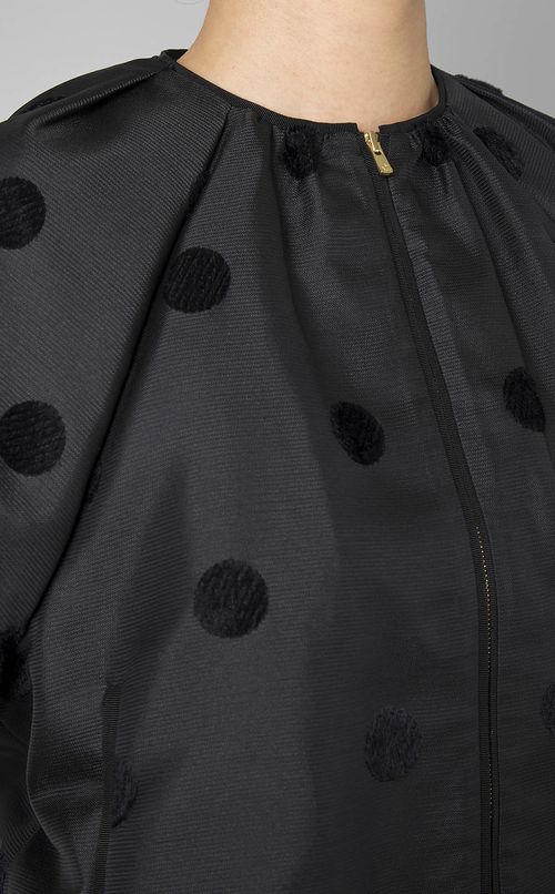 モールドットジップブルゾン