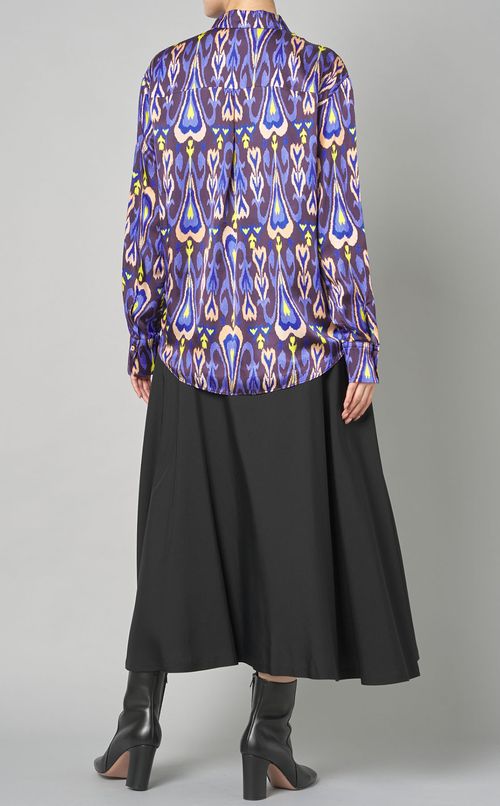 ハートイカッ卜プリントシャツ