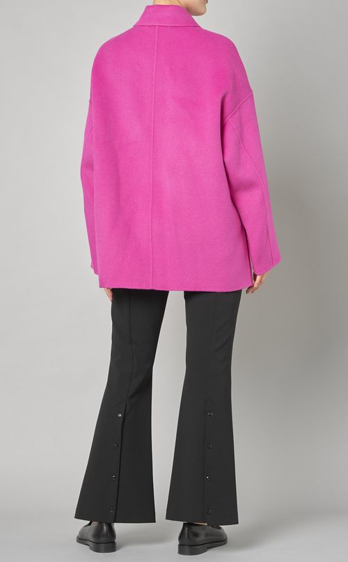 ウールフラップポケットショートコート