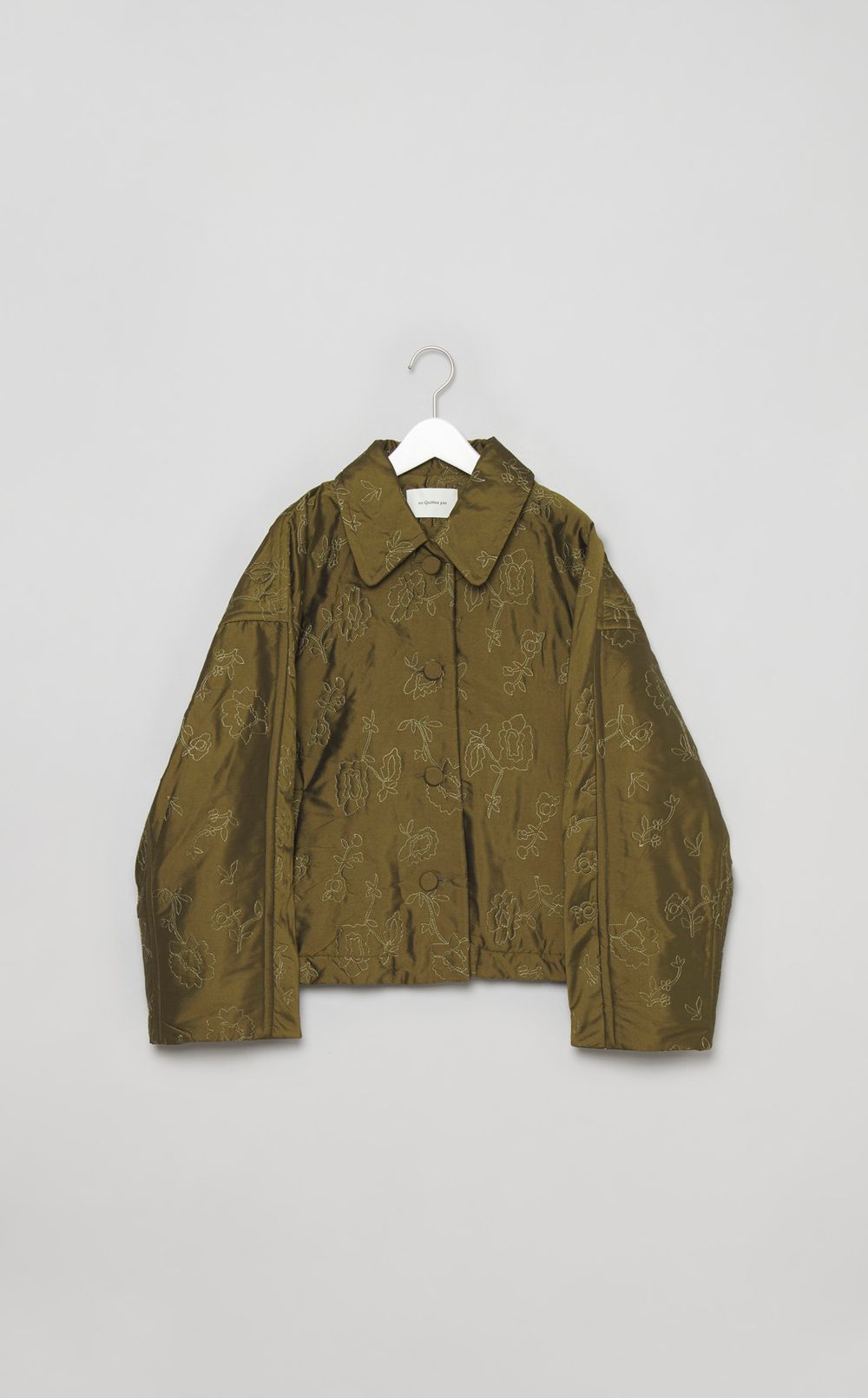 エンブロイダリーキルティングブルゾン